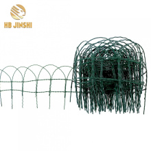Garden Border Fence Green PVC Coated Wire Lawn Edge Fencing